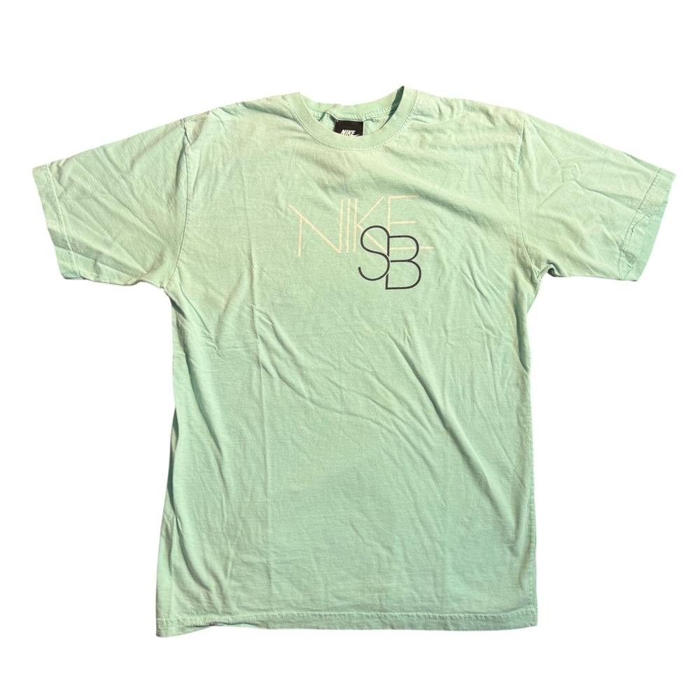 Vintage Nike SB Tiffany Mens Graphic T-Shirt Mint Green Logo Skateboarding Tee L